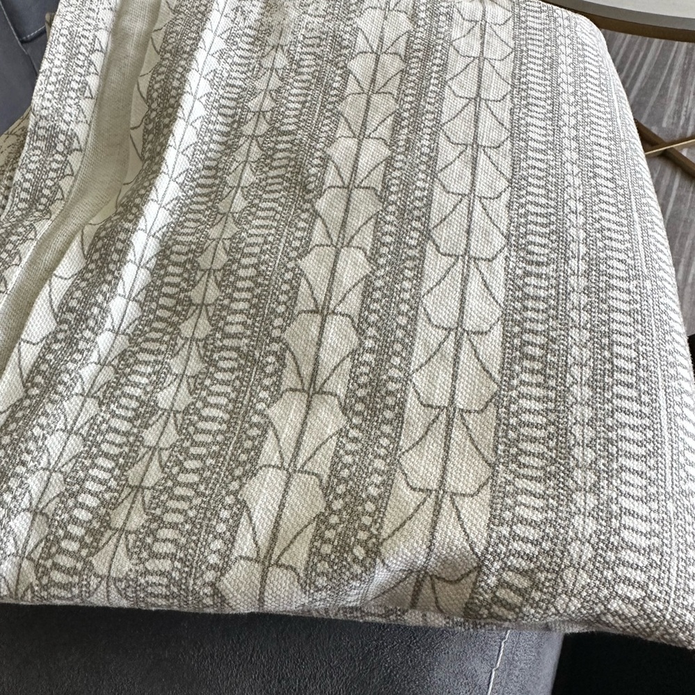 West Elm Echo Print cotton curtain (set of 2) 48" x 84"